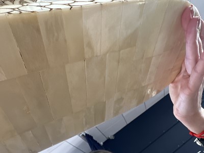 Lot 1135 - LARGE JAPANESE CARVED BONE OKIMONO 'CARP' FIGURE GROUP