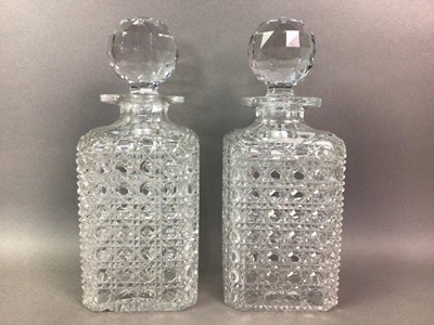 Lot 3 - PAIR OF CRYSTAL DECANTERS