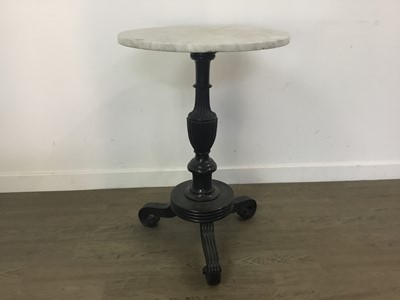 Lot 396 - MARBLE TOPPED SIDE TABLE TABLE