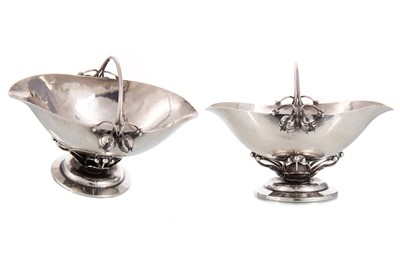 Lot 236 - PAIR OF SILVER BON BON DISHES