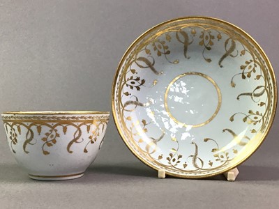 Lot 14 - GROUP OF ENGLISH TEA BOWLS AND SAUCERS