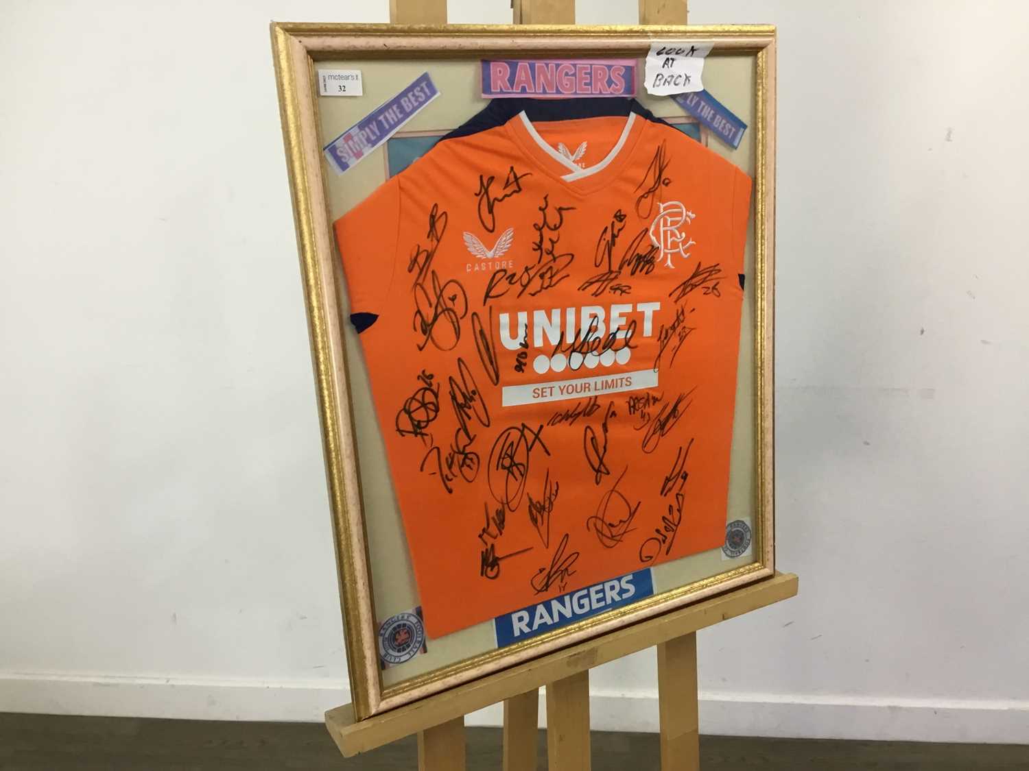 Lot 32 - RANGERS FC SIGNED SHIRT