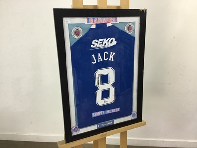 Lot 35 - RYAN JACK SIGNED RANGERS SHIRT