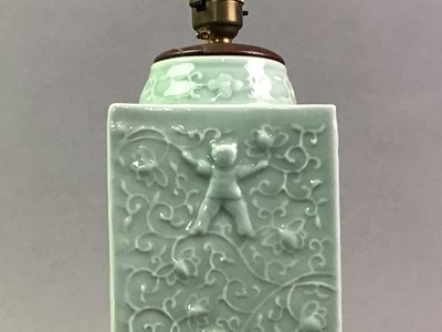 Lot 198 - TWO CHINESE CERAMIC LAMPS