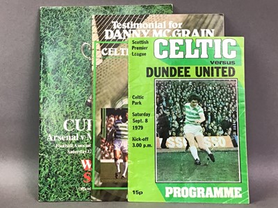 Lot 25 - GROUP OF MOSTLY CELTIC FOOTBALL PROGRAMMES