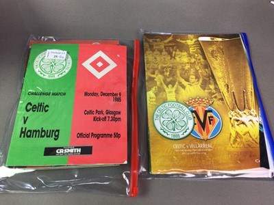 Lot 25 - GROUP OF MOSTLY CELTIC FOOTBALL PROGRAMMES