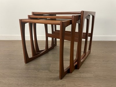 Lot 413 - VICTOR WILKINS (BRITISH, 1878-1972) FOR G-PLAN, 'ASTRO' TEAK NEST OF THREE TABLES