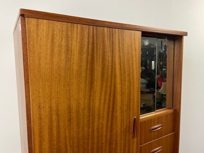 Lot 210 - TEAK WARDROBE