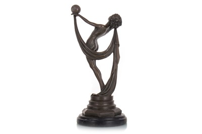 Lot 405 - MAX MILO (AUSTRIAN, B.1938-), ART DECO STYLE BRONZE FIGURE