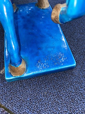 Lot 73 - CHINESE TURQUOISE GLAZED HORSE