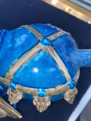 Lot 73 - CHINESE TURQUOISE GLAZED HORSE