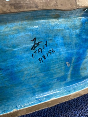 Lot 73 - CHINESE TURQUOISE GLAZED HORSE