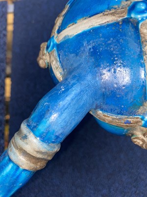 Lot 73 - CHINESE TURQUOISE GLAZED HORSE