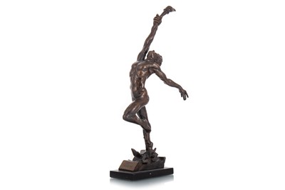 Lot 426 - ENZO PLAZOTTA (ITALIAN, 1921-81), BRONZE FIGURE OF 'SPIRIT OF FREEDOM'