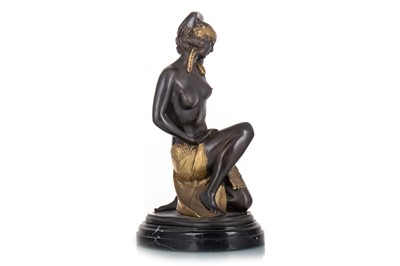 Lot 425 - AFTER EMILE BRUCHON, ART DECO STYLE BRONZE FIGURE