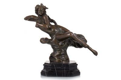 Lot 427 - AFTER FELIX CHARPENTIER, ART NOUVEAU STYLE BRONZE FIGURE