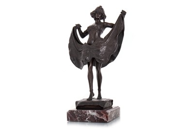 Lot 430 - AFTER FERDINAND PREISS, ART DECO STYLE EROTIC BRONZE FIGURE