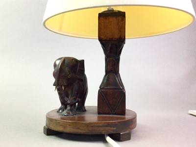 Lot 81 - MODERN TABLE LAMP WITH SHADE