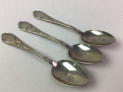 Lot 316 - SUITE OF SILVER PLATED CUTLERY
