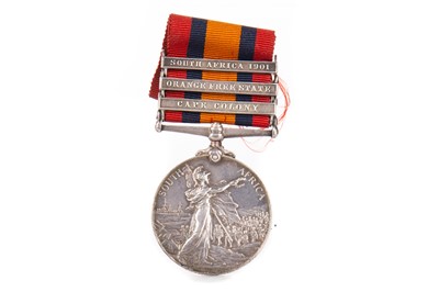 Lot 21 - VICTORIAN SOUTH AFRICA MEDAL AWARDED TO TPR. A. SMART S.A.C.