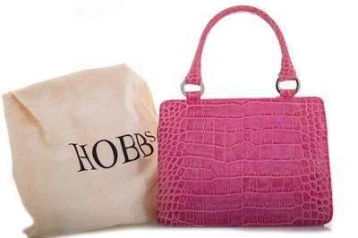 Lot 245 - HOBBS, PINK LEATHER HANDBAG