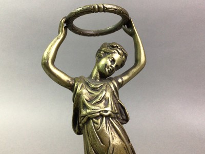 Lot 228 - GILDED METAL FIGURE