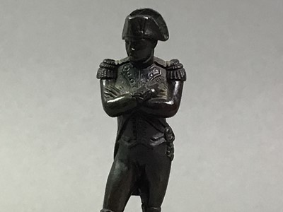 Lot 225 - SPELTER FIGURE OF NAPOLEON