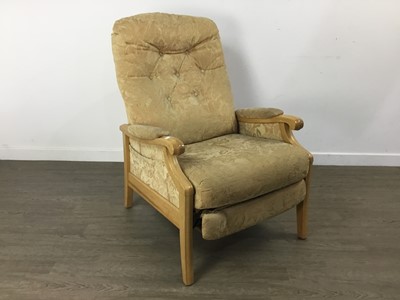 Lot 271 - TWO LIGHT OAK ARMCHAIRS