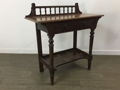 Lot 267 - VICTORIAN STAINED WOOD SIDE TABLE