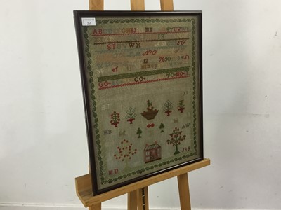 Lot 263 - ALPHABETICAL AND PICTORIAL NEEDLWORK SAMPLER