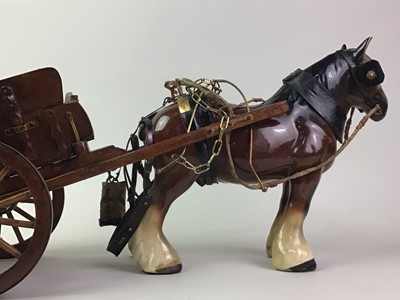 Lot 292 - MODEL HORSE AND CART