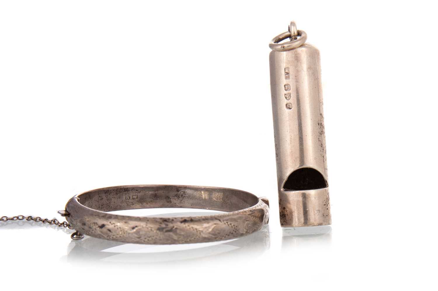 Lot 7 - VICTORIAN SILVER WHISTLE