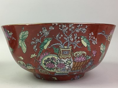Lot 173 - CHINESE BOWL AND PLATE