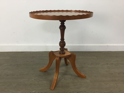 Lot 325 - PAIR OF YEW WOOD SIDE TABLES