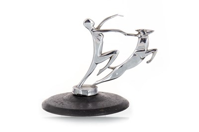 Lot 438 - A.E.L. LEJEUNE, ART DECO 'GODDESS OF SPORT' CHROMED CAR MASCOT