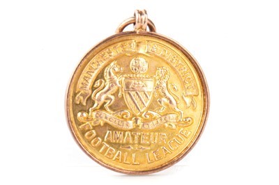 Lot 1502 - A. DICKENSON, MANCHESTER & DISTRICT AMATEUR FOOTBALL LEAGUE DIVISION 1 RUNNERS-UP GOLD MEDAL