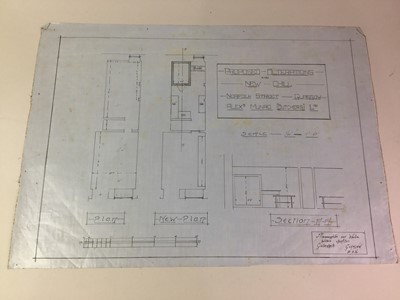 Lot 310 - MACNAUGHTON AND WATSON, FOLIO OF ARCHITECTURAL PLANS/DRAWINGS