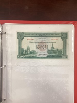 Lot 58 - COLLECTION OF SCOTTISH BANKNOTES