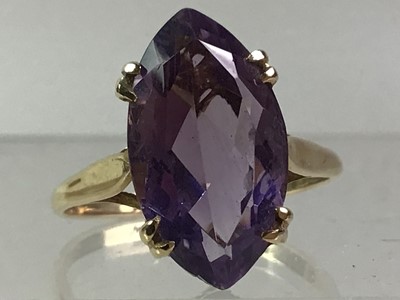 Lot 467 - TWO GEM SET DRESS RINGS