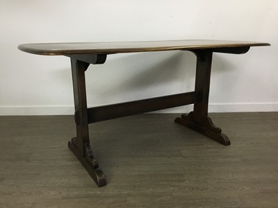 Lot 407 - OAK REFECTORY DINING TABLE