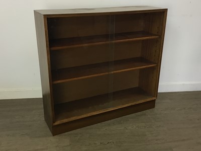 Lot 401 - WALNUT BOOKCASE