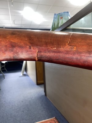 Lot 1169 - CHINESE HARDWOOD HORSESHOE CHAIR