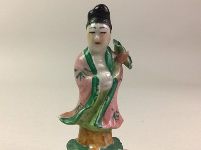 Lot 473 - GROUP OF 19TH/20TH CENTURY CHINESE CERAMIC FIGURES