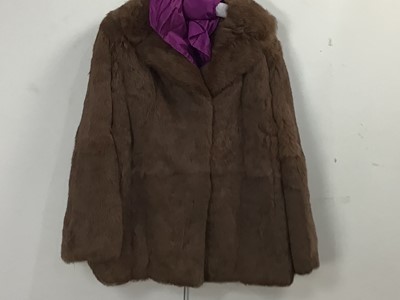 Lot 493 - TWO VINTAGE FUR COATS