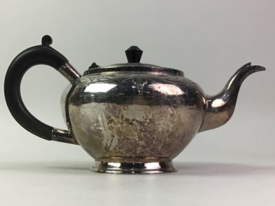 Lot 507 - SILVER PLATED TEA POT