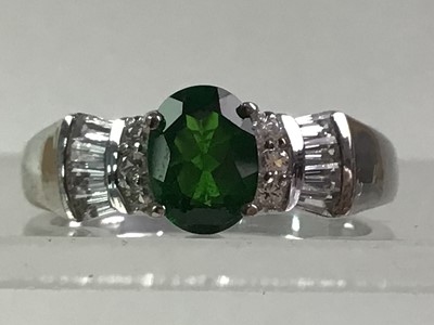 Lot 503 - COLLECTION OF CHROME DIOPSIDE RINGS