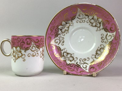 Lot 496 - PINK AND WHITE PART COFFEE SERVICE