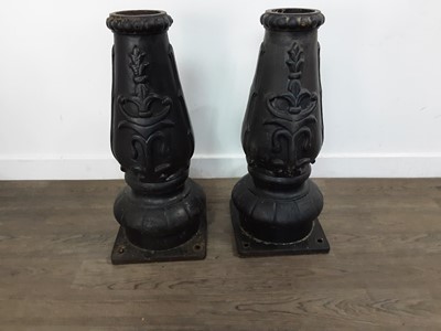 Lot 550 - PAIR OF BRASS LANTERNS