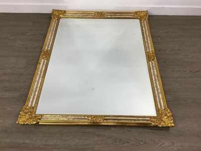 Lot 451 - BELGIAN GILT WALL MIRROR