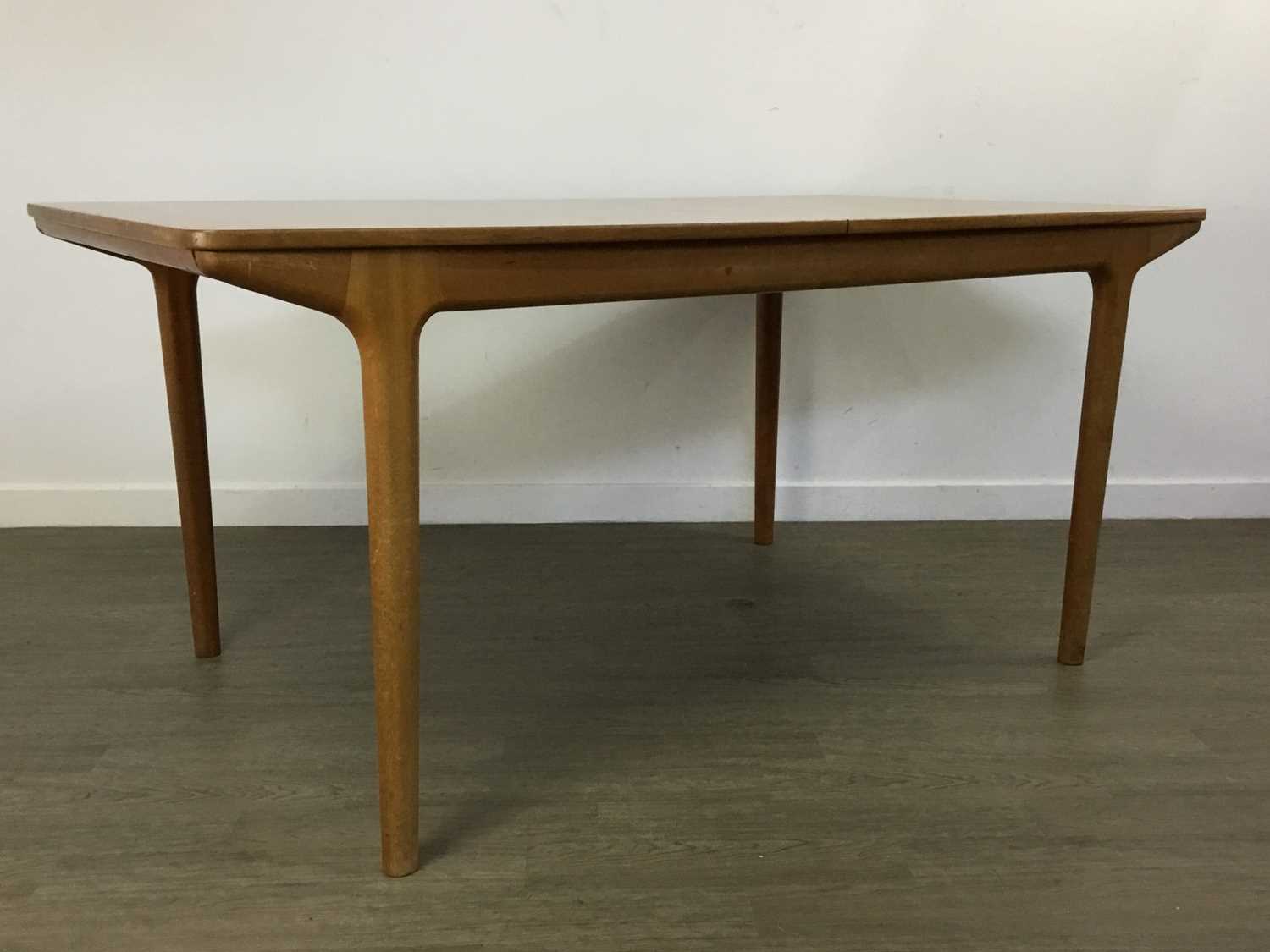 Lot 447 - MCINTOSH OF KIRKCALDY, EXTENDING DINING TABLE AND SEVEN CHAIRS